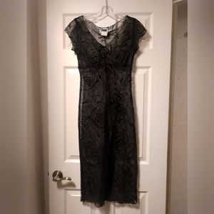 Vintage sheer overlay dress M collection